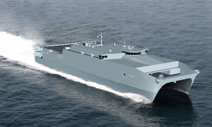 Austal’s bid-winning concept for the Joint High Speed Vessel. Image courtesy US Navy.