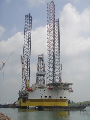 CJ46-X100D Jack-Up Rig, PERRO NEGRO 6.  Photo courtesy Drydocks World.