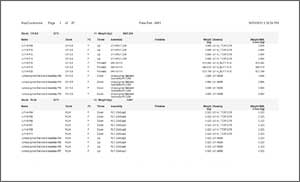 Reports by model drawing