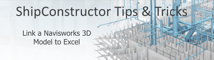 ヒントとコツ Navisworks 3D モデルを Excel にリンクする