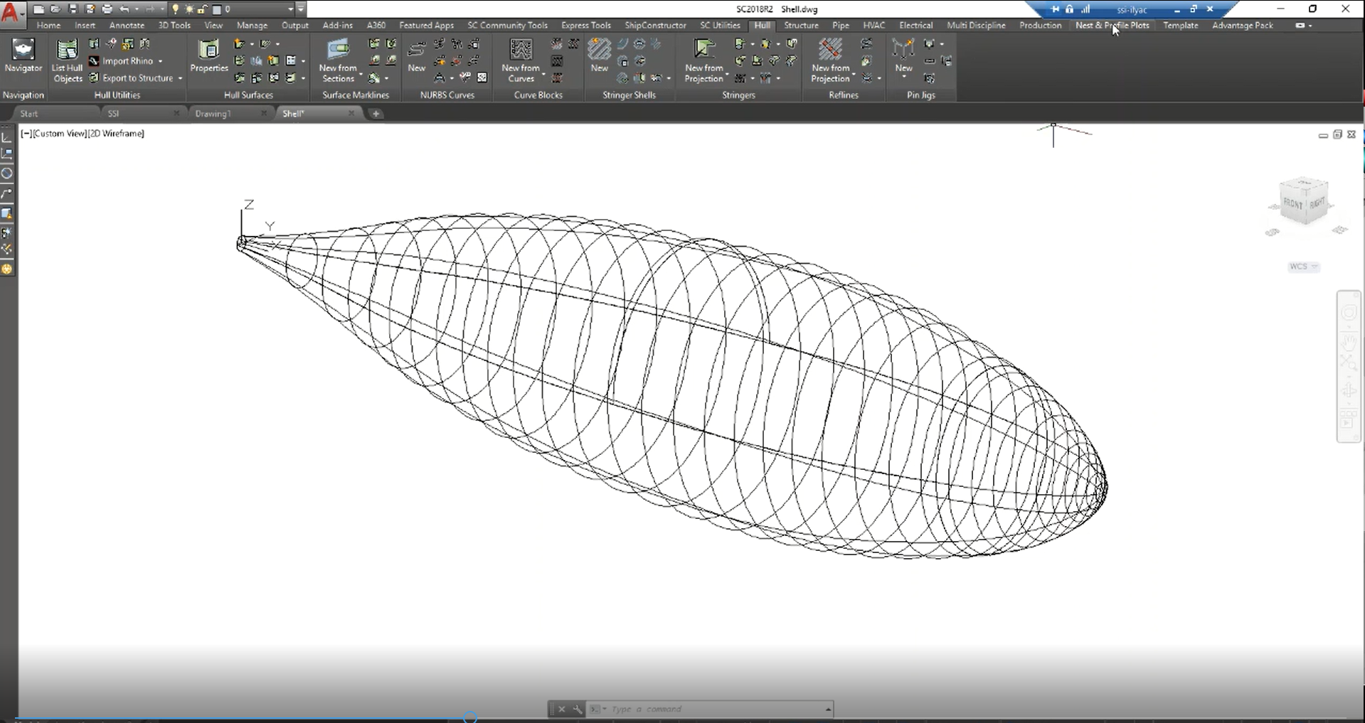 ShipConstructor Rendering of Submarine