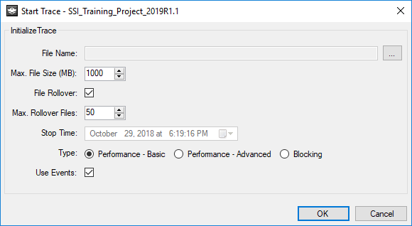 Performance Improvements - Start Trace