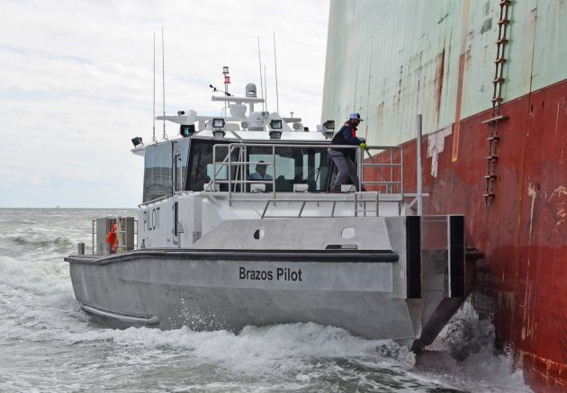 Metal-Shark-Delivers-New-Pilot-Boat-to-Brazos-Pilots-New-Technology-Pillarless-Glass-Improved-Visibility-Pilot-Association-Monohull-Vessel.