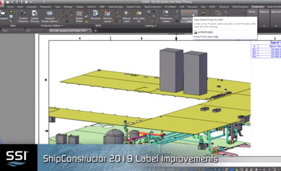 Label Improvements in ShipConstructor 2019