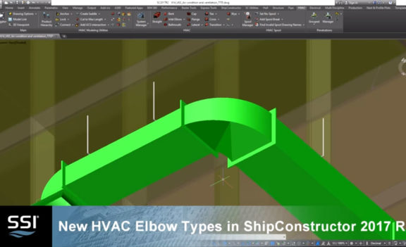 New HVAC Elbow Types in Shipconstructor 2017 R2