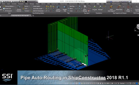 Pipe Auto-Routing in ShipConstructor 2018 R1.1