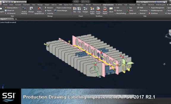 Production Drawing Labeling Improvements in SC 2017 R2.1