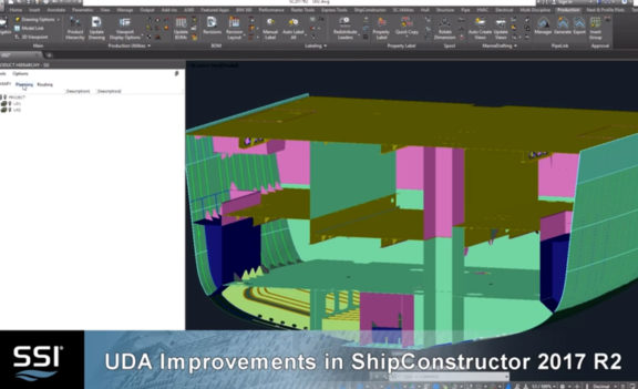 UDA Improvements in Shipconstructor 2017 R2