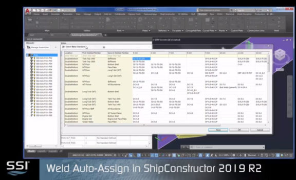 SSI 2019 R2 Weld Auto Assign