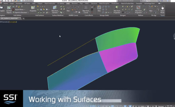 Working with Surfaces in ShipConstructor