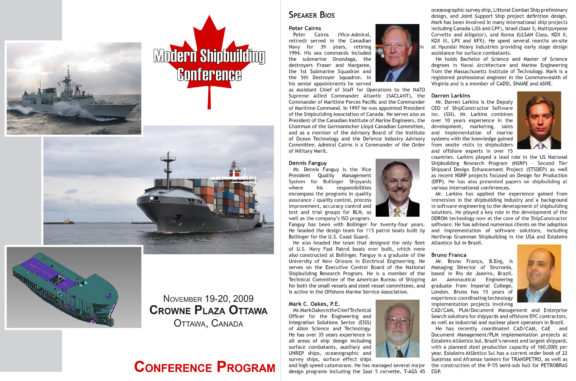 Canadian Conference on Modern Shipbuilding