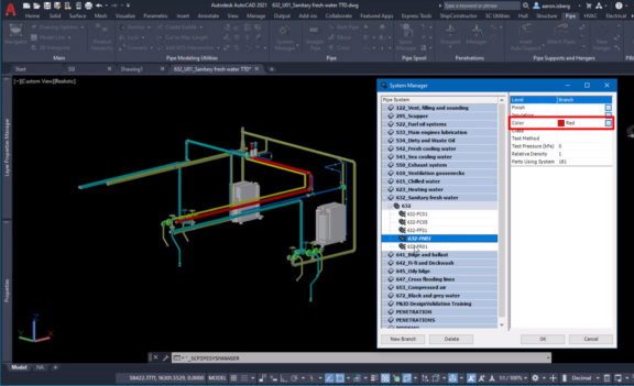 SSI 2021 R2 Marine Drafting Pipe Layers