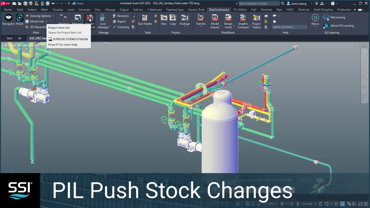 SSI 2024 R1.1 Project Item List (PIL) Push Stock Feature » SSI